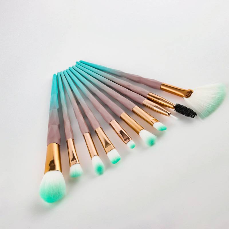 Boutique 2019 New Style Low Moq 10 Pcs Brow Brush Brown Blue Makeup Brush